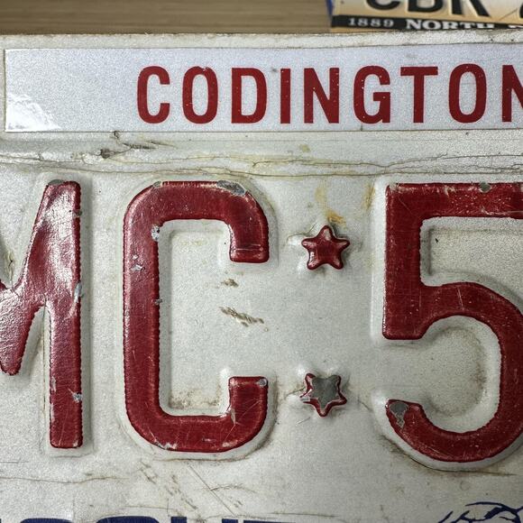 Vintage 1986 South Dakota License Plate AMC 512 Codington County Mount Rushmore - Picture 10 of 10